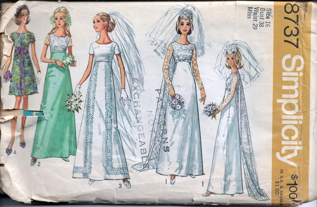 Simplicity Sewing Pattern S8876 Misses Womens Vintage Dress and Stole –  Remnant House Fabric