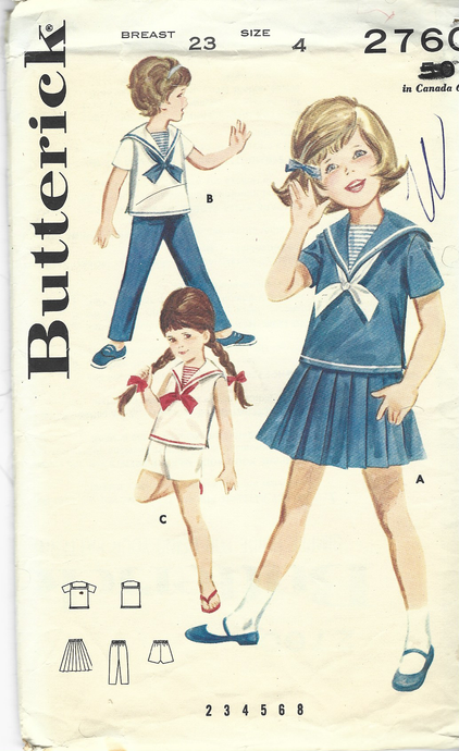 Butterick 4636 Little Girls Dress Gown Petticoat Vintage Sewing Patter