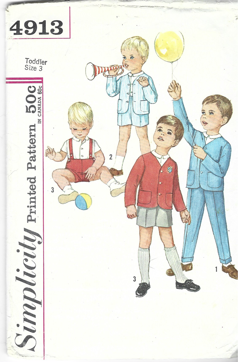 Mail Order 1216: deals 1920s Adorable Baby Boys Romper Size 1 Vintage Sewing Pattern