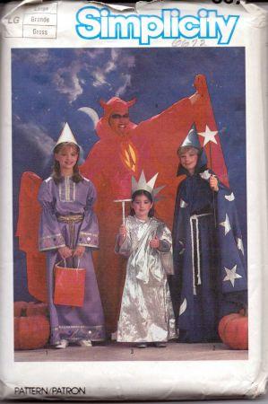 Simplicity 9698 Costume sz 3 4 5 6 7 8 kids pirate devil cowgirl pilgrim  UNCUT F
