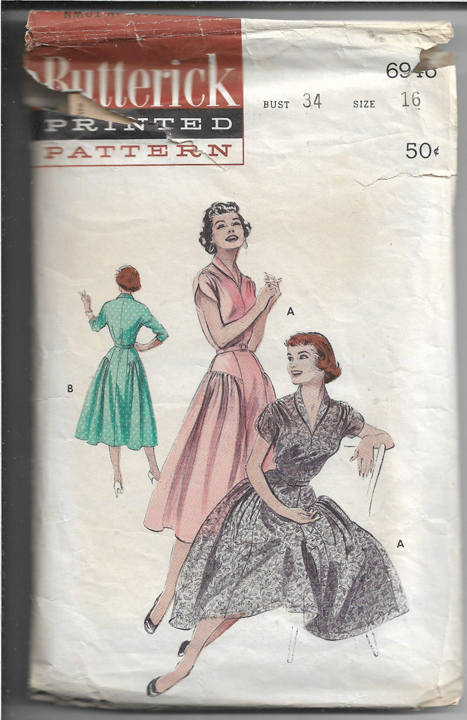 Butterick 9101 Wiggle Sheath Dress Vintage Sewing Pattern 1960s