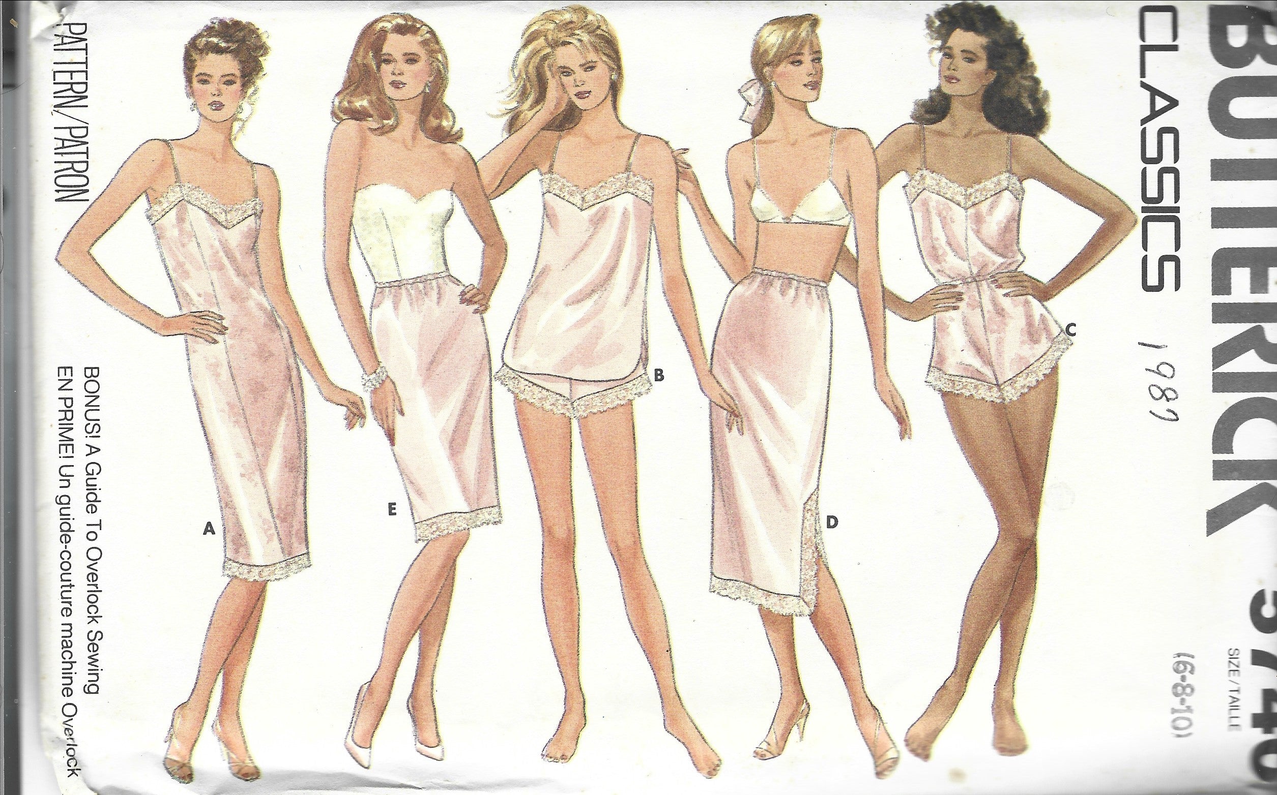 Kwik Sew 1018 Lingerie Pattern Misses Bra Pattern 1980s Womens Vintage  Sewing Pattern Bust 36 A D to 40 B DD UNCUT -  Canada