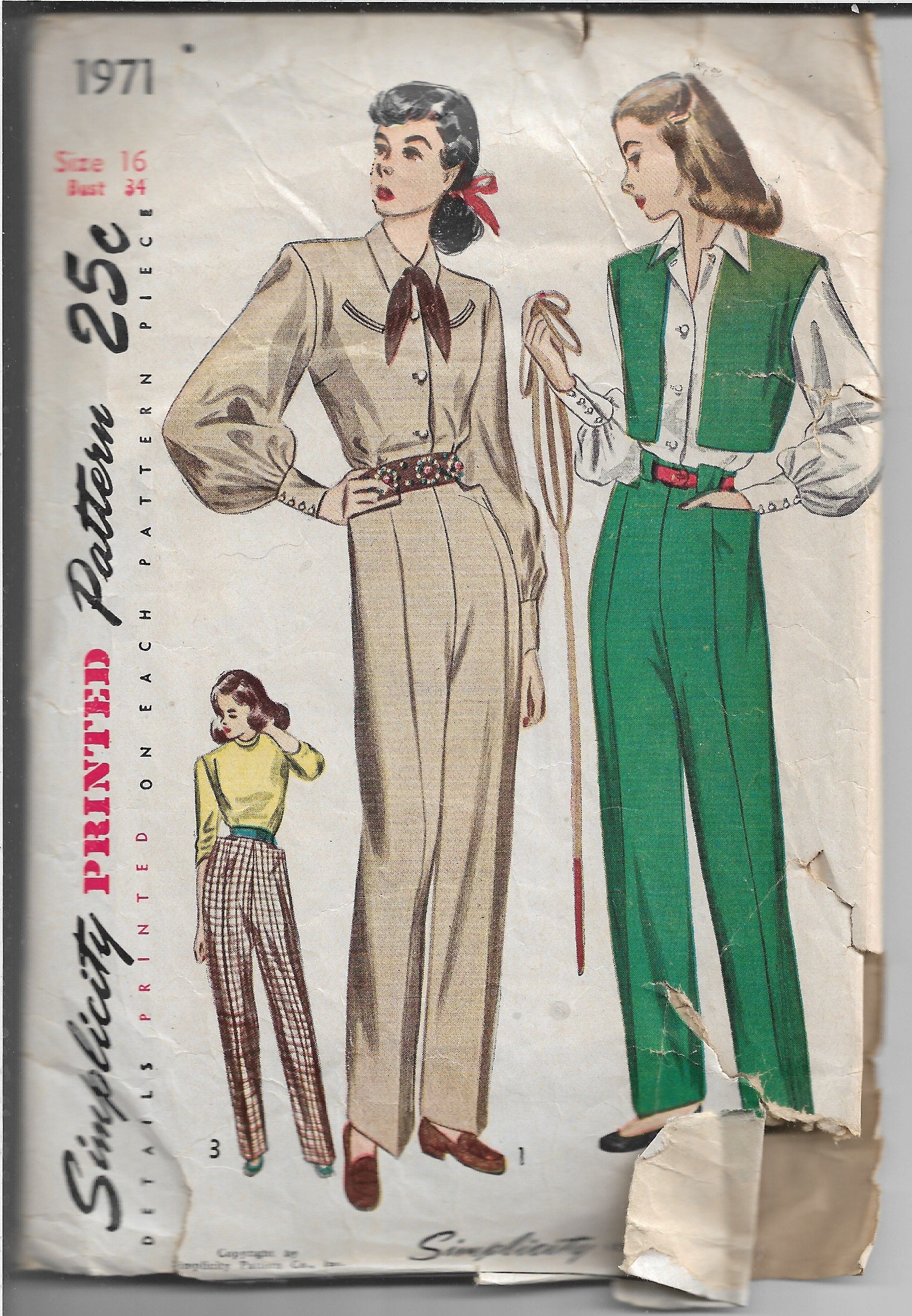 Simplicity 4548 Full Sheath Skirt Blouse Pants Jacket Vintage