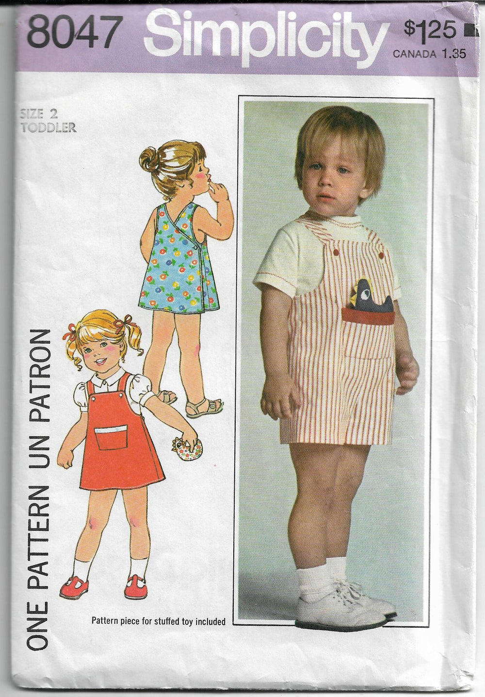 simplicity 8047 vintage toddler pattern